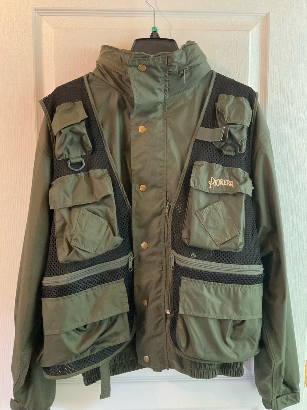 Veste de pêche Vintage PIONEER 2 en 1